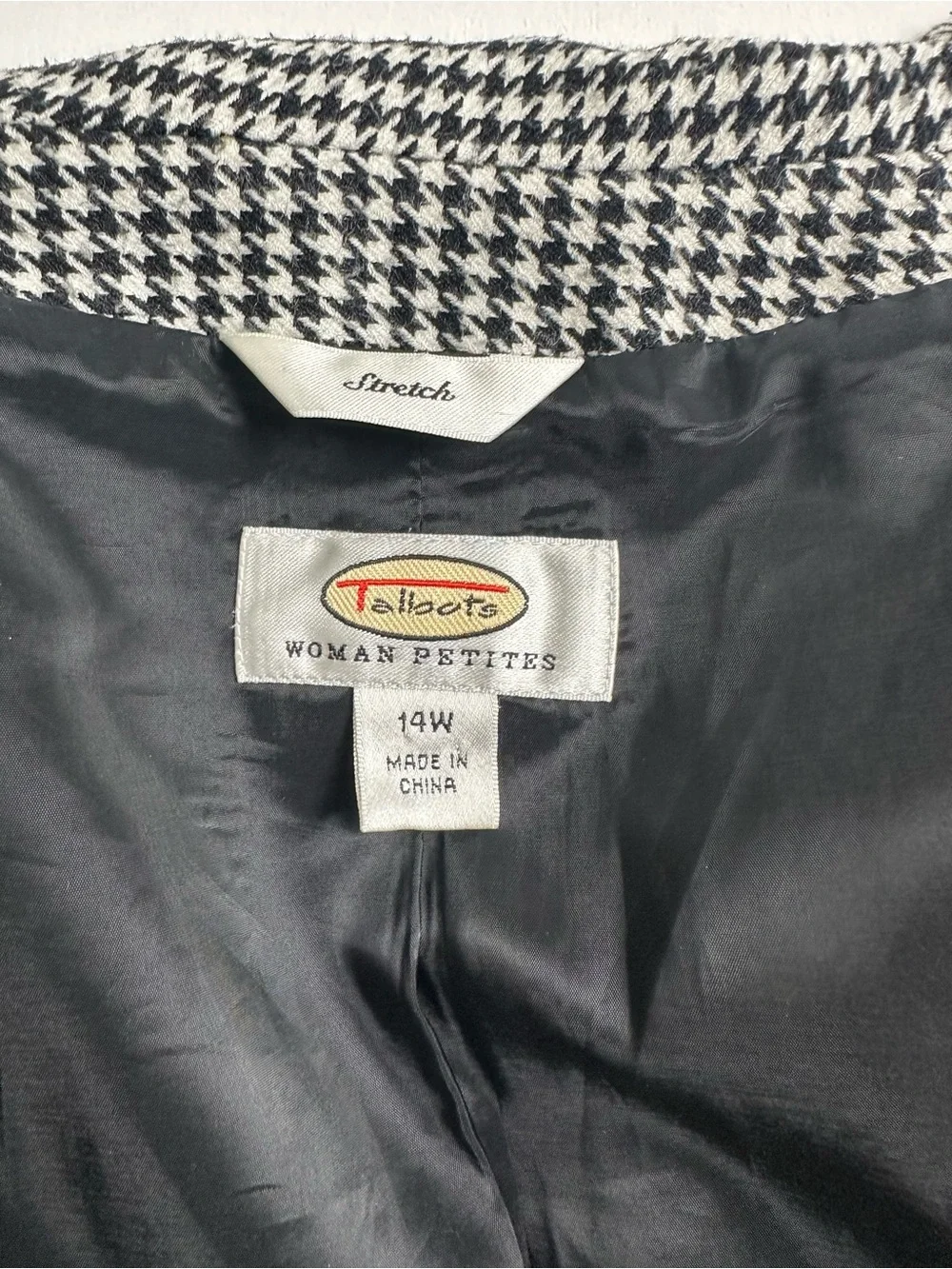 Talbots classic houndstooth